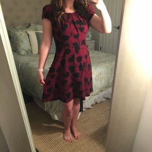 Floral Cap Sleeve Dress